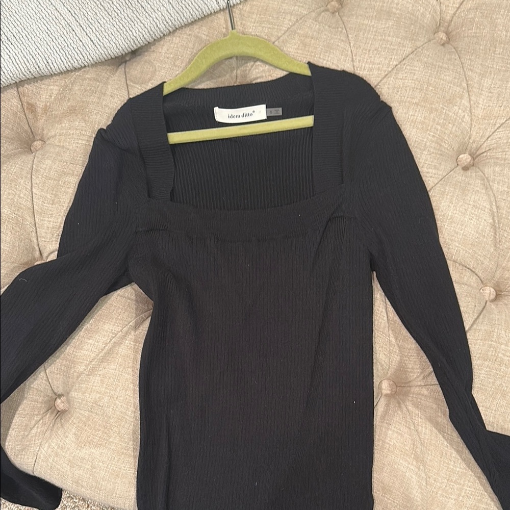 Black Long Sleeve Top